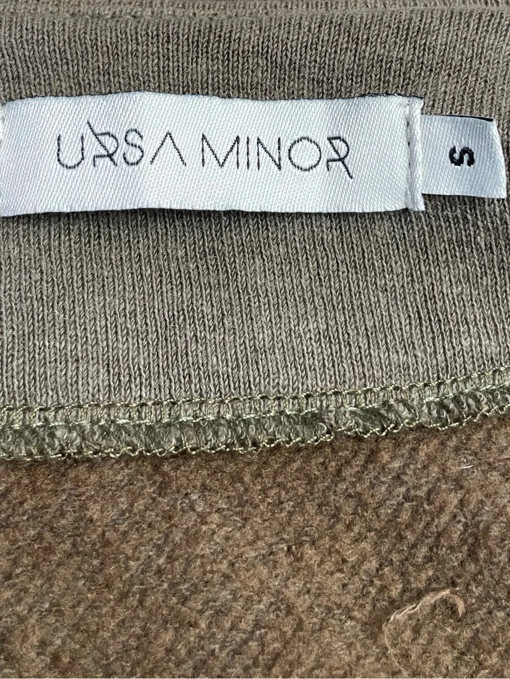 Ursa Minor Draped Olive Green Wrap Sweater size Small